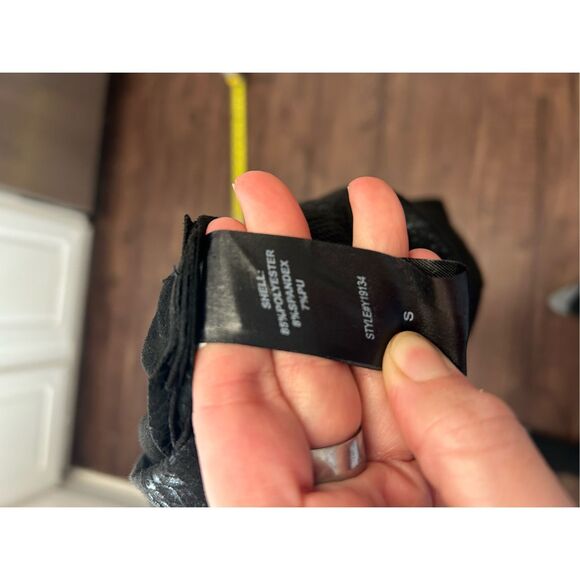 Do + Be NWT Black Snakeskin Scrunch Asymmetrical Skirt, Sz Small - Picture 9 of 9